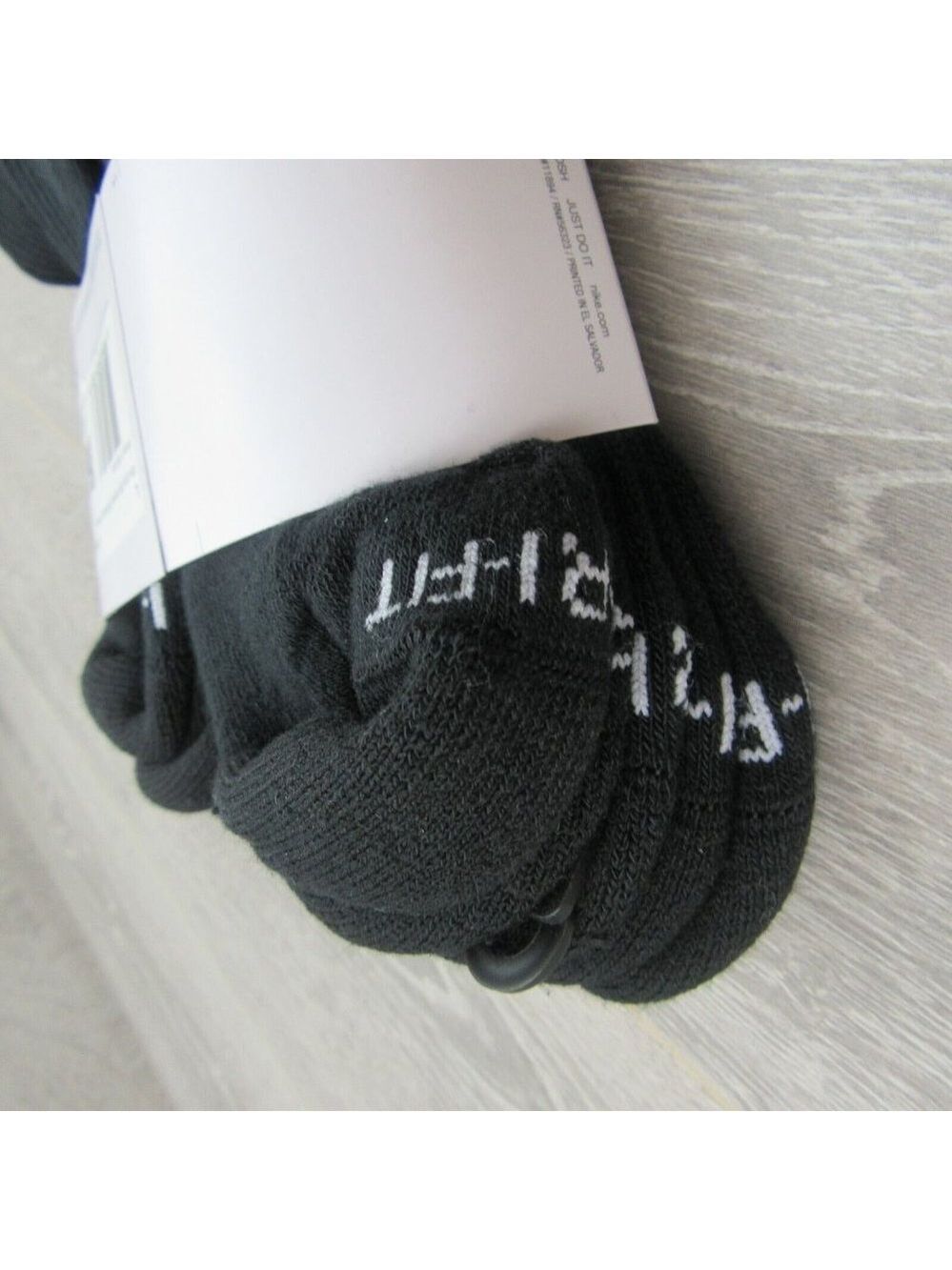Nike Everyday Plus Cushioned Ankle Socks 6 Pack Mens Size 8-12 Black Dri-Fit NEW - Picture 8 of 9